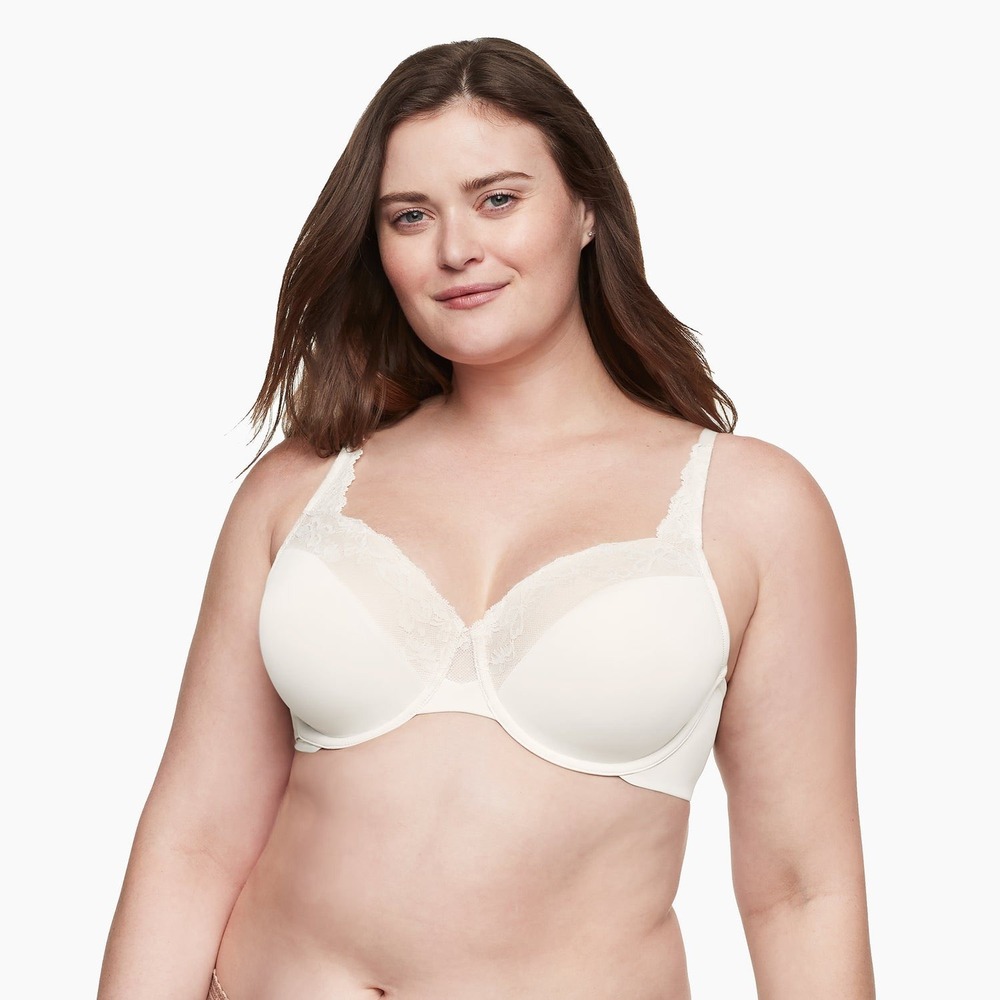 Olga by Warners Bra Women 42C White Lace Full‎ Coverage Underwire GF7961A